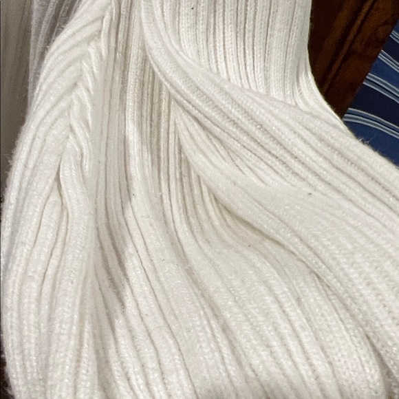 Sancia Teofila Cream / Off White Sweater with Brown Trim - Picture 11 of 11